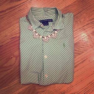 Ralph Lauren 3/4 length button up